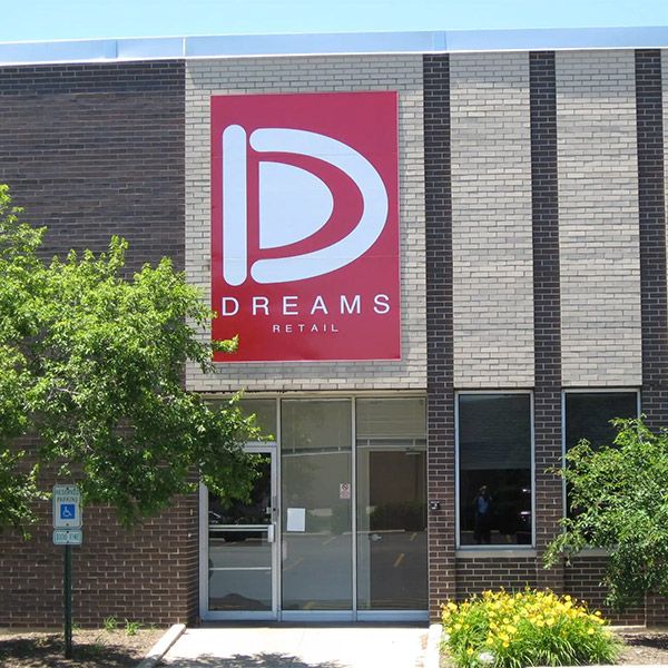 Dreams Retail Sign in the Fox Valley and Greater Chicagoland area