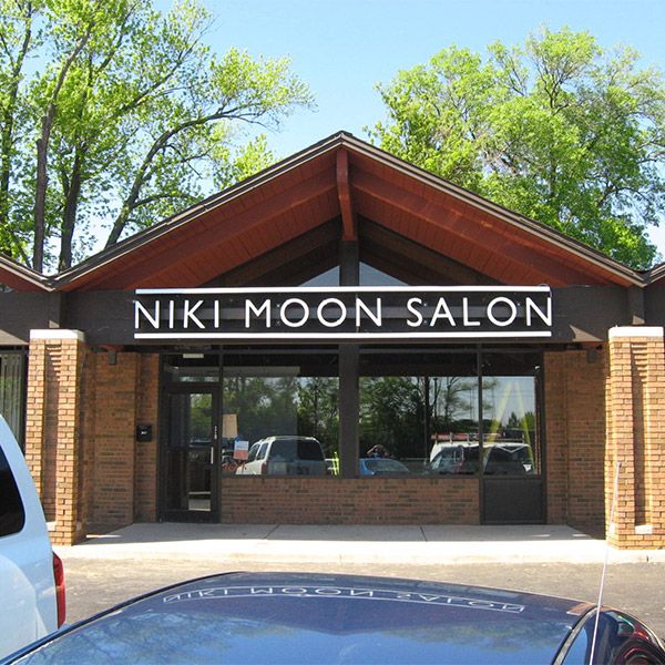 Niki Moon Salon Sign in the Fox Valley and Greater Chicagoland area